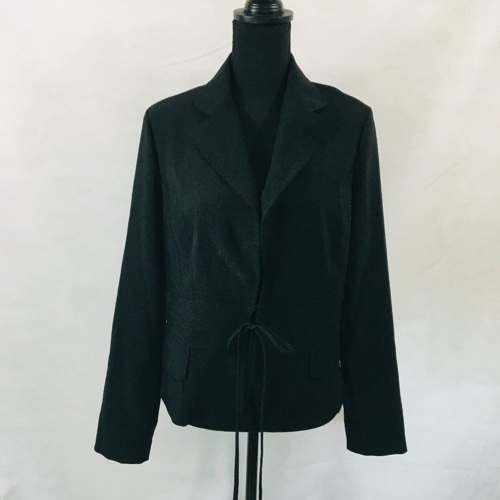PARALLEL Sz 14 Large DRESS SUIT JACKET tie front